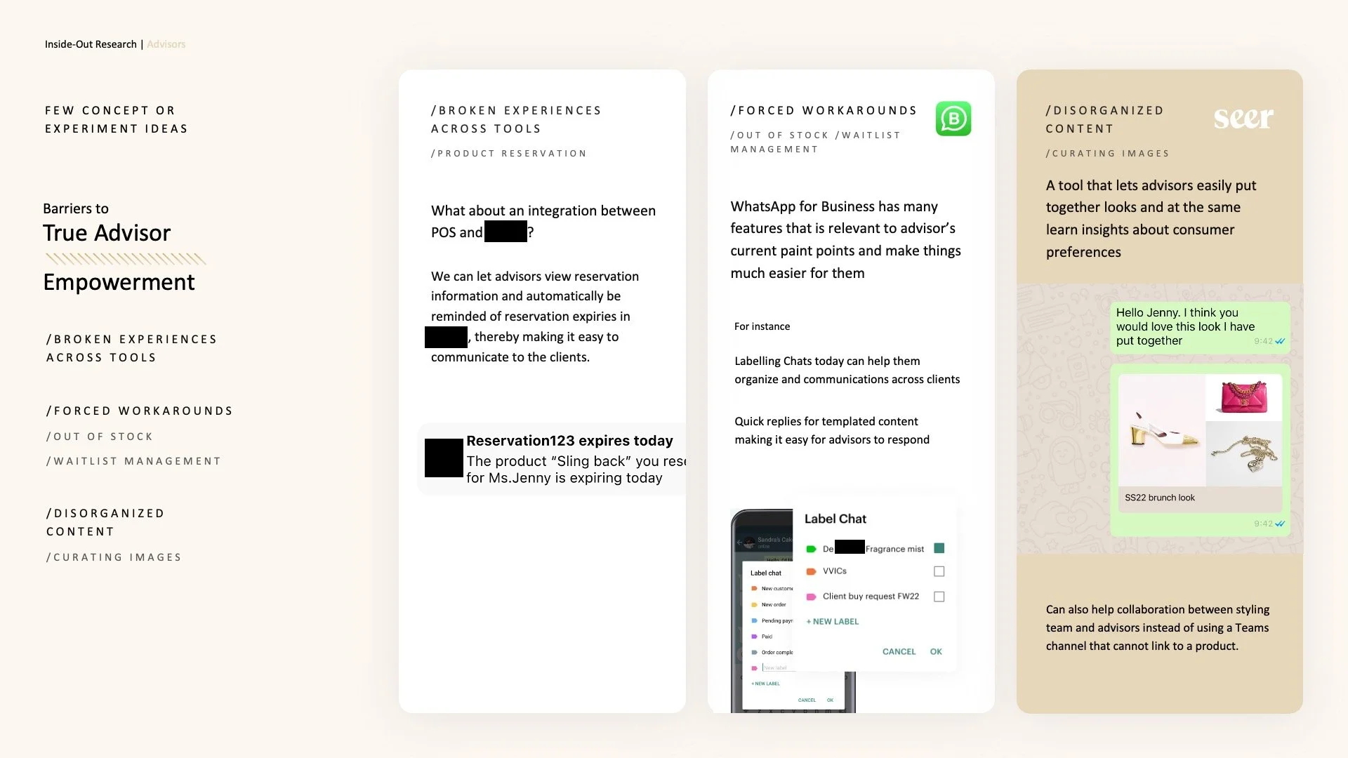Innovation suggestions