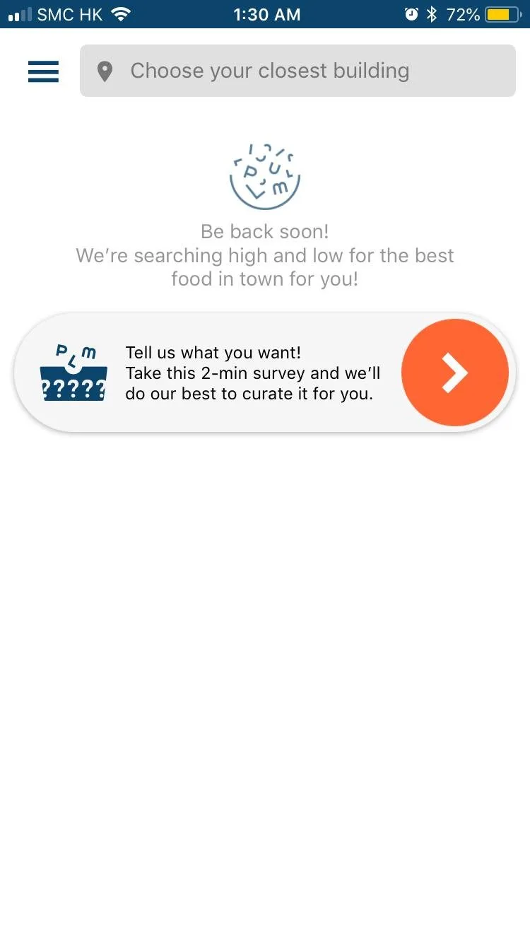 Plum in-app survey